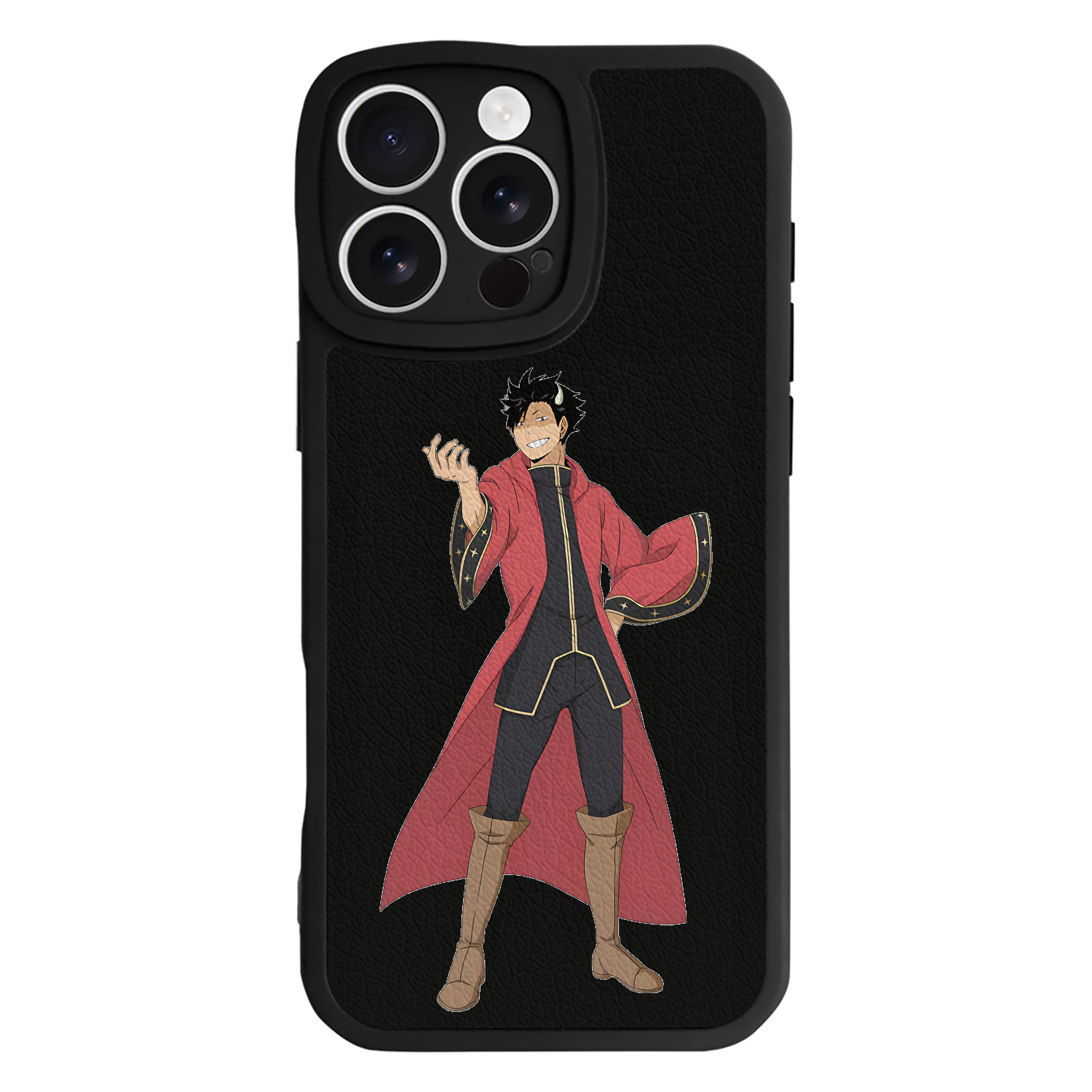 （画像用） ハイキュー!! Haikyu!! 【iPhone 16シリーズ対応】シリコンスマホケース（レザー調） 材質：シリコン